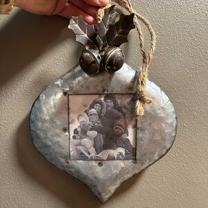 K&K Interiors Silver Ornament Picture Frame